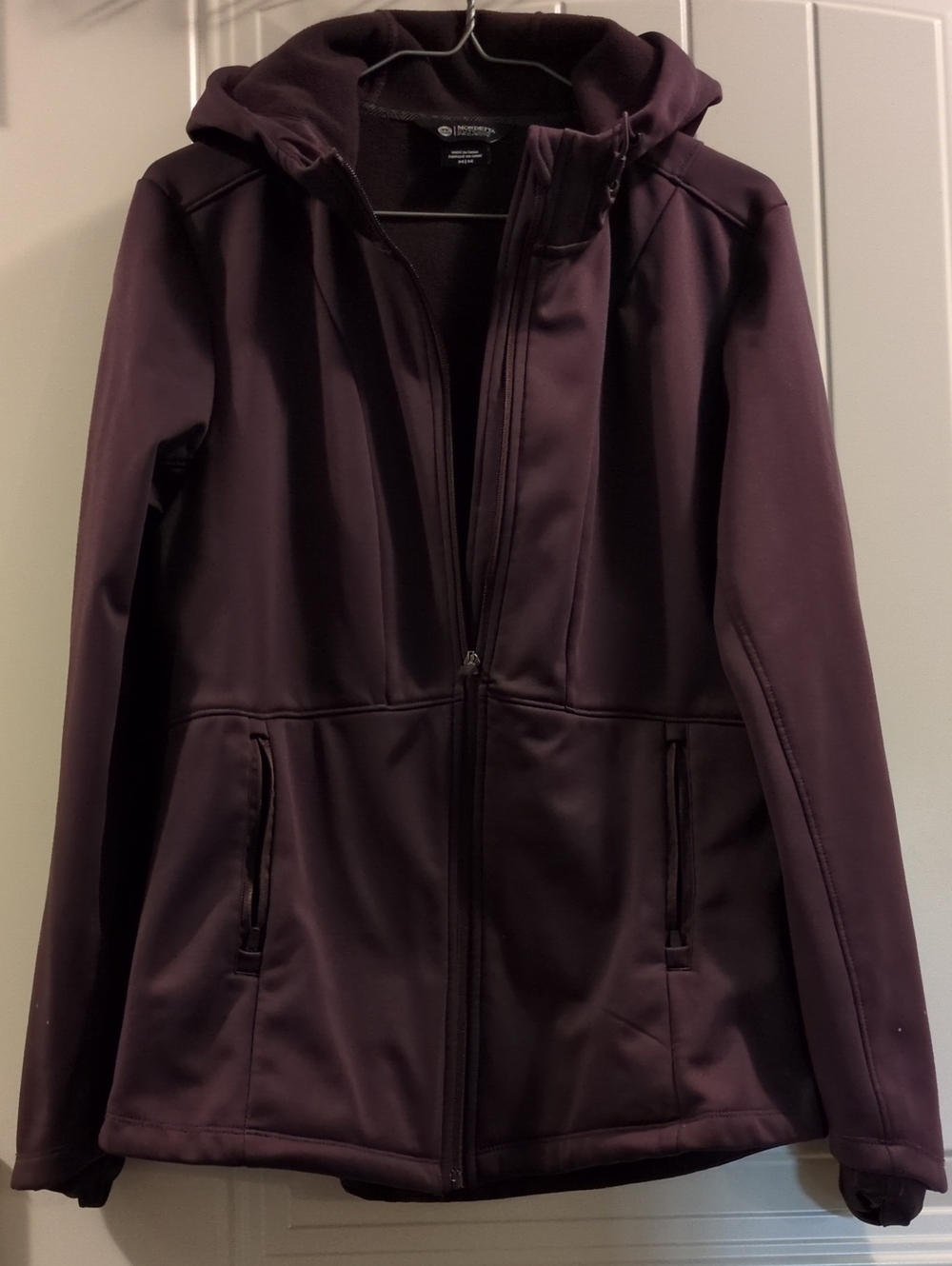 Mondetta Women's Hooded Utility Jacket in Plum